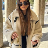 Chaqueta de cuello alto para mujer clásica, cómoda y versátil.