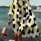 Fina - Vestido holgado y colorido con estampados veraniegos