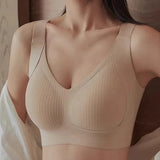 Sujetador push-up para mujer – Sin aros – Relleno extraíble – Ajuste elástico
