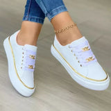Zapatillas deportivas para mujer – Sin cordones – Malla suave y transpirable – Detalle de cadena – Perfil bajo
