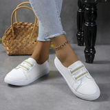 Zapatillas deportivas para mujer - Cómodas sin cordones - Suela antideslizante - Tiras elásticas ajustables