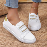 Zapatillas deportivas para mujer - Cómodas sin cordones - Suela antideslizante - Tiras elásticas ajustables