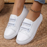 Zapatillas deportivas para mujer - Cómodas sin cordones - Suela antideslizante - Tiras elásticas ajustables