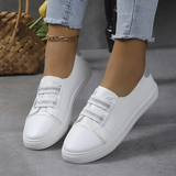 Zapatillas deportivas para mujer - Cómodas sin cordones - Suela antideslizante - Tiras elásticas ajustables