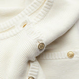 Vestido de mujer - Punto abotonado - Mangas cortas - Corte entallado elegante