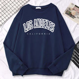 Sudadera oversize para mujer – algodón – estampado gráfico – cuello redondo – corte holgado