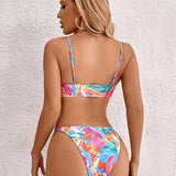 Bikini con relleno tropical - Cómodo y con estilo