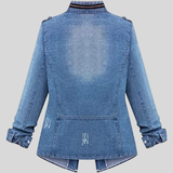 Aurelia - Elegante chaqueta vaquera con muchos bolsillos.