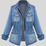 Aurelia - Elegante chaqueta vaquera con muchos bolsillos.