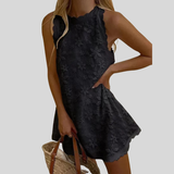 Alice - Vestido de algodón de moda con bordado floral