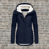Parka cálida, práctica y elegante para mujer.