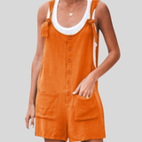 Nicola - Mono de moda de algodón sin mangas