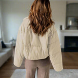 Chaqueta acolchada elegante, cómoda, versátil y acogedora para mujer.