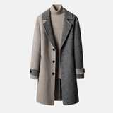 Gabardina larga entallada Georges | Abrigo elegante con botones