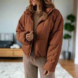 Chaqueta acolchada elegante, cómoda, versátil y acogedora para mujer.