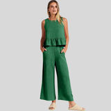 Navidad - Elegante conjunto de dos piezas de algodón