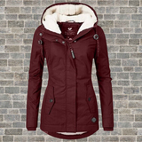 Parka cálida, práctica y elegante para mujer.