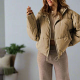 Chaqueta acolchada elegante, cómoda, versátil y acogedora para mujer.