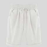 Laura - Shorts de algodón cómodos con cintura con cordón