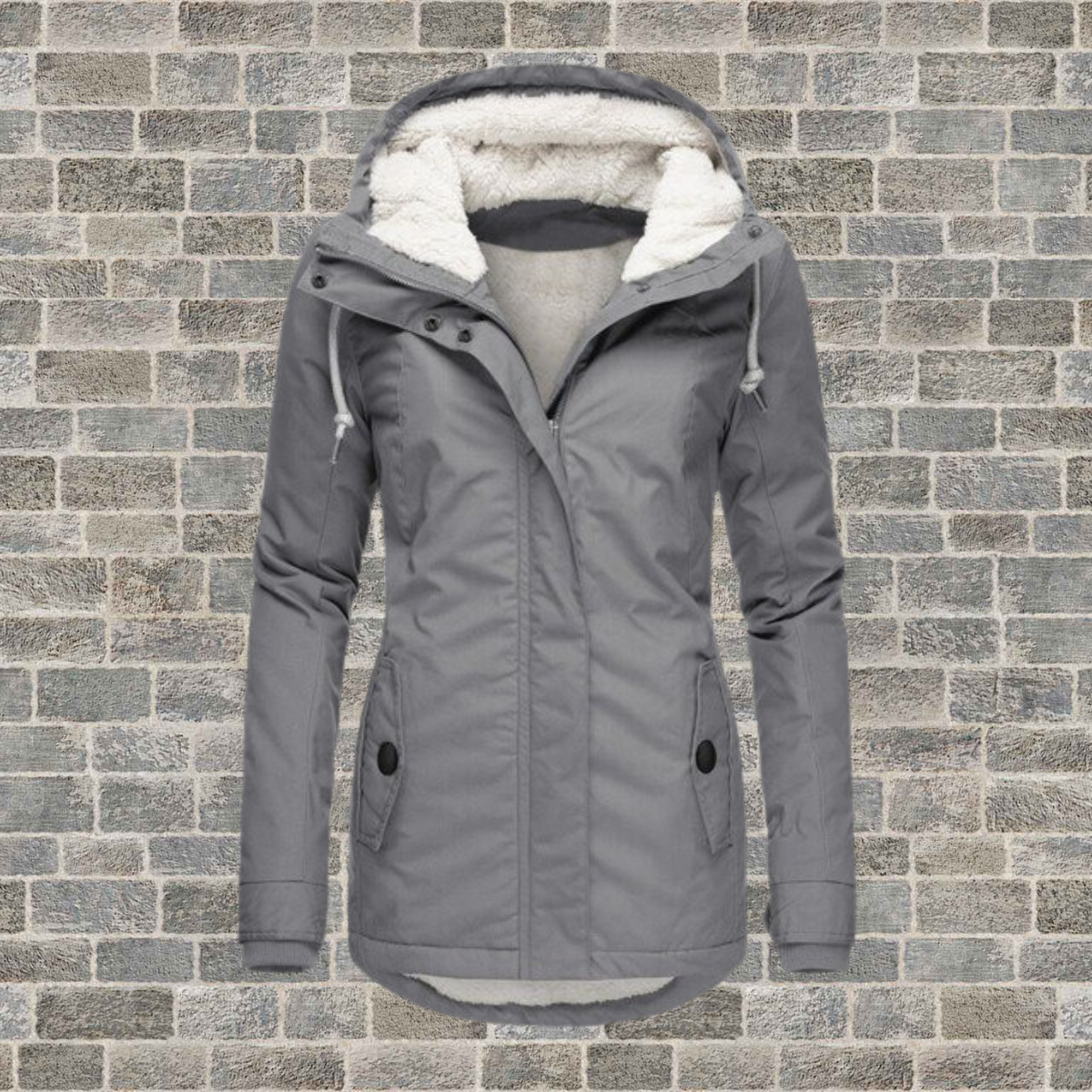 Parka cálida, práctica y elegante para mujer.