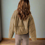 Chaqueta acolchada elegante, cómoda, versátil y acogedora para mujer.