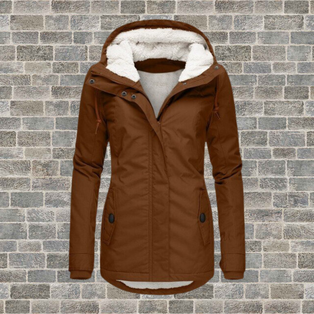 Parka cálida, práctica y elegante para mujer.