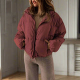 Chaqueta acolchada elegante, cómoda, versátil y acogedora para mujer.
