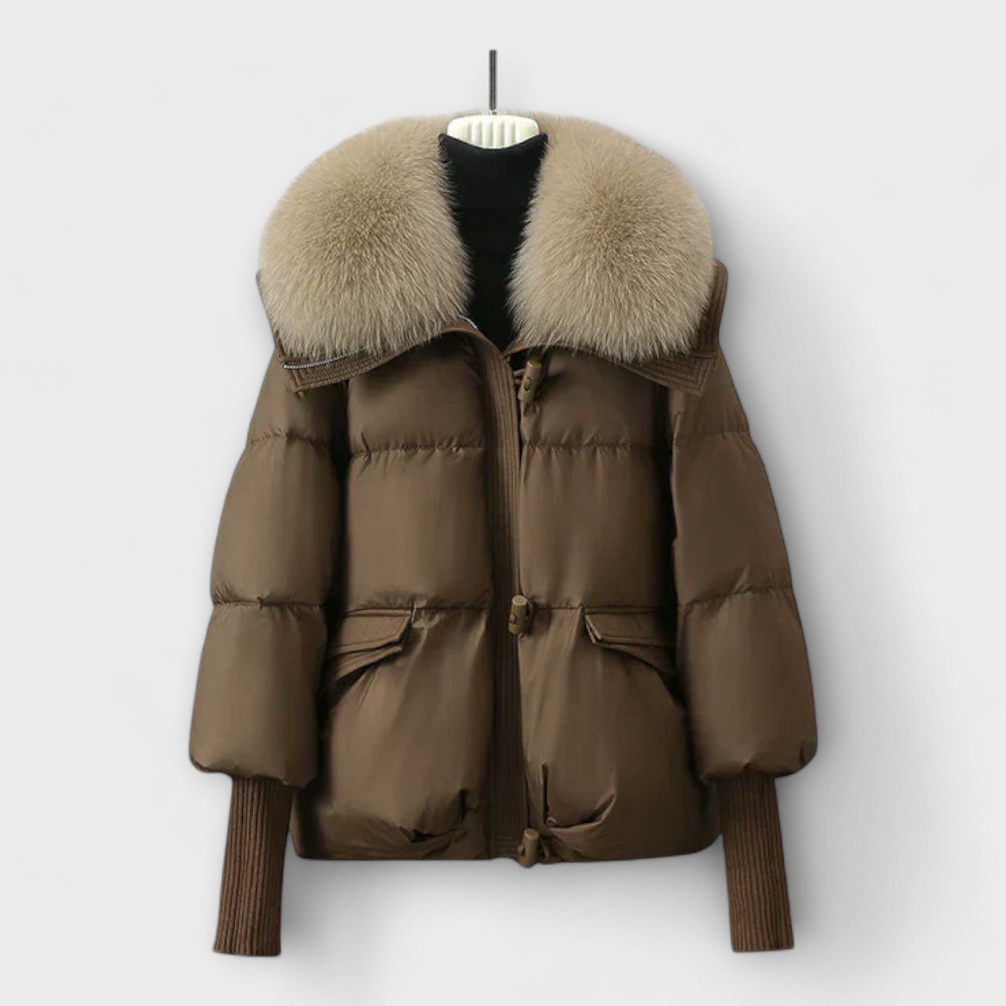 Lucyna - Chaqueta elegante con piel