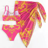 Bañador push-up bohemio con vestido - Elegante y cómodo