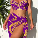 Bañador push-up bohemio con vestido - Elegante y cómodo