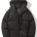Chaqueta con capucha para mujer – Corte extragrande – Acolchado cálido – Cortavientos informal