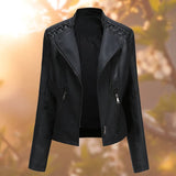 Chaqueta de cuero entallada Olivia | Chaqueta elegante