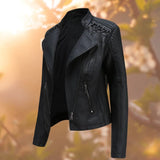 Chaqueta de cuero entallada Olivia | Chaqueta elegante
