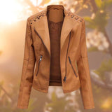 Chaqueta de cuero entallada Olivia | Chaqueta elegante