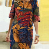 Fanny - Vestido de diseño con medias mangas