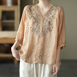 Oro - Blusa bordada de alta calidad