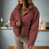 Chaqueta acolchada elegante, cómoda, versátil y acogedora para mujer.