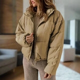 Chaqueta acolchada elegante, cómoda, versátil y acogedora para mujer.