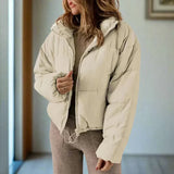 Chaqueta acolchada elegante, cómoda, versátil y acogedora para mujer.