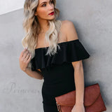 Un asunto con estilo: elegante y encantador vestido midi con volantes