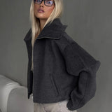 Chaqueta de corte relajado con solapas