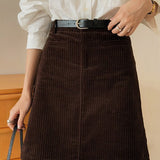 Minifalda de pana vintage