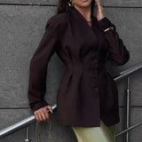 Elegante blazer de manga larga