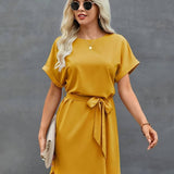 Mela - vestido de manga corta y cinturón