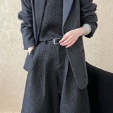 Blazer de corte relajado en mezcla de lana