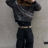 Sudadera con capucha estilo streetwear hip-hop