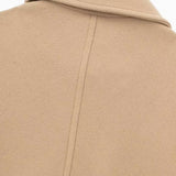 Chaqueta corta y holgada de mezcla de lana