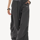 Pantalones cargo militares grises retro Y2K