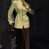 Elegante blazer de manga larga