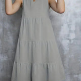 Luisa - Vestido holgado de cuello redondo